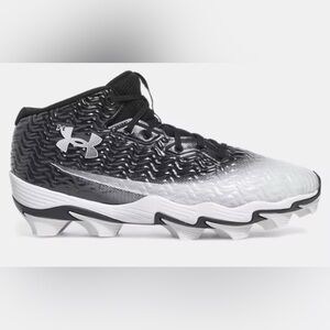 NEW [Under Armour] UA Spotlight Hammer Black/White Football Cleats Men’s 9.5